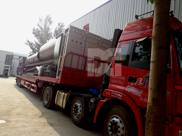 煤泥烘干機裝車現場