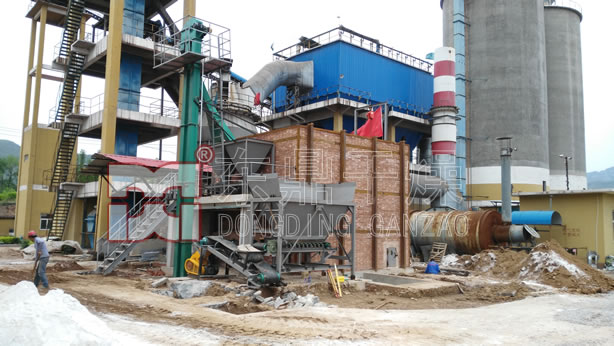 沸騰爐施工現場